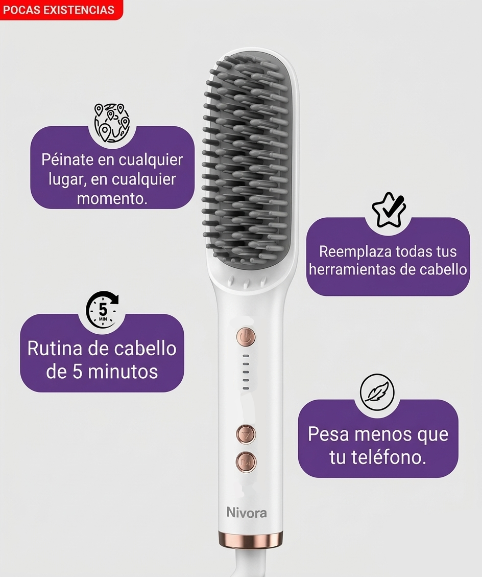 Peina tu cabello en menos de 5 minutos, en cualquier momento y lugar